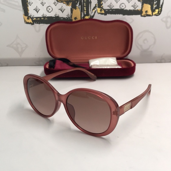 New Authentic Elegant Pink Sunglasses GG0793SK 003 - Picture 1 of 16